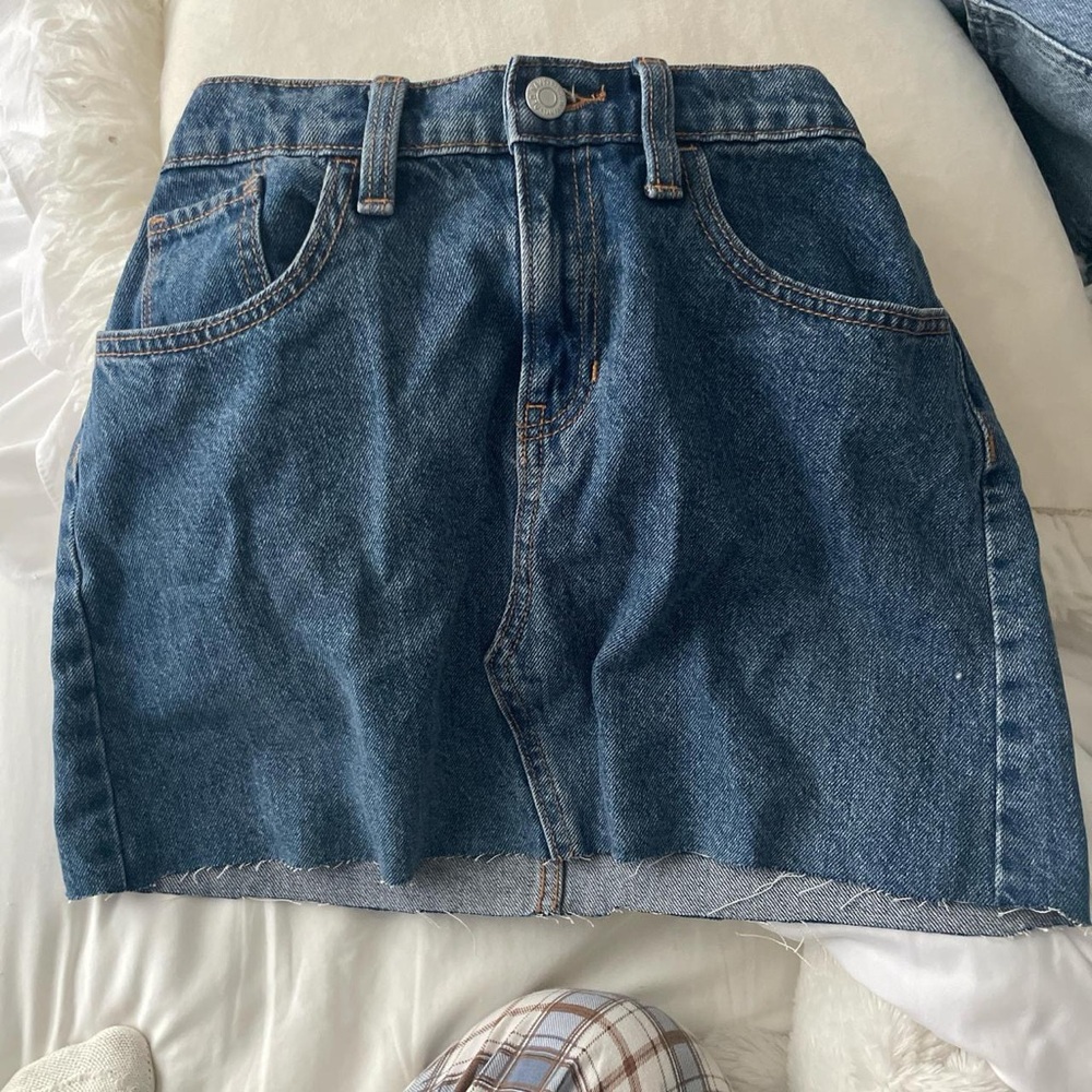 Denim Mini Skirt